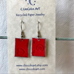 Recycled Paper Earrings ♻️